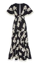 Alexis Calusa Embroidered Cotton-blend Midi Dress