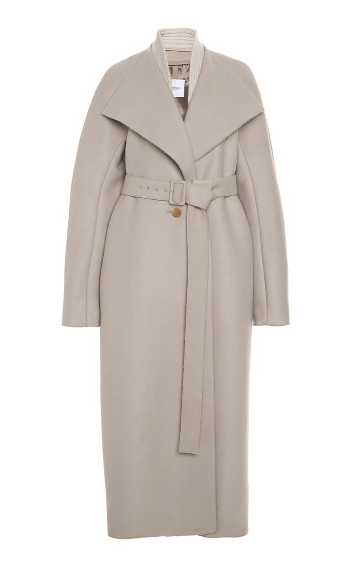 Moda Operandi Agnona Felted Wool-cashmere Wrap Coat