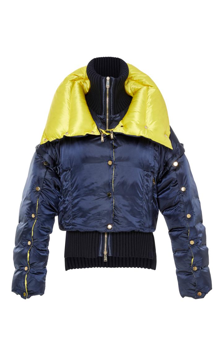 Versace Funnel Neck Puffer Jacket