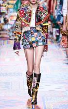 Moda Operandi Dolce & Gabbana Patchwork Denim Mini Skirt