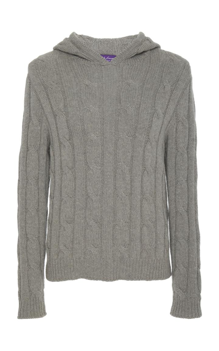 Ralph Lauren Cable Knit Cashmere Hoodie