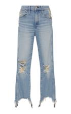 3x1 W3 Distressed Straight-leg Jeans