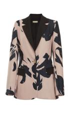 Elie Saab Single Breasted Printed Cady Blazer