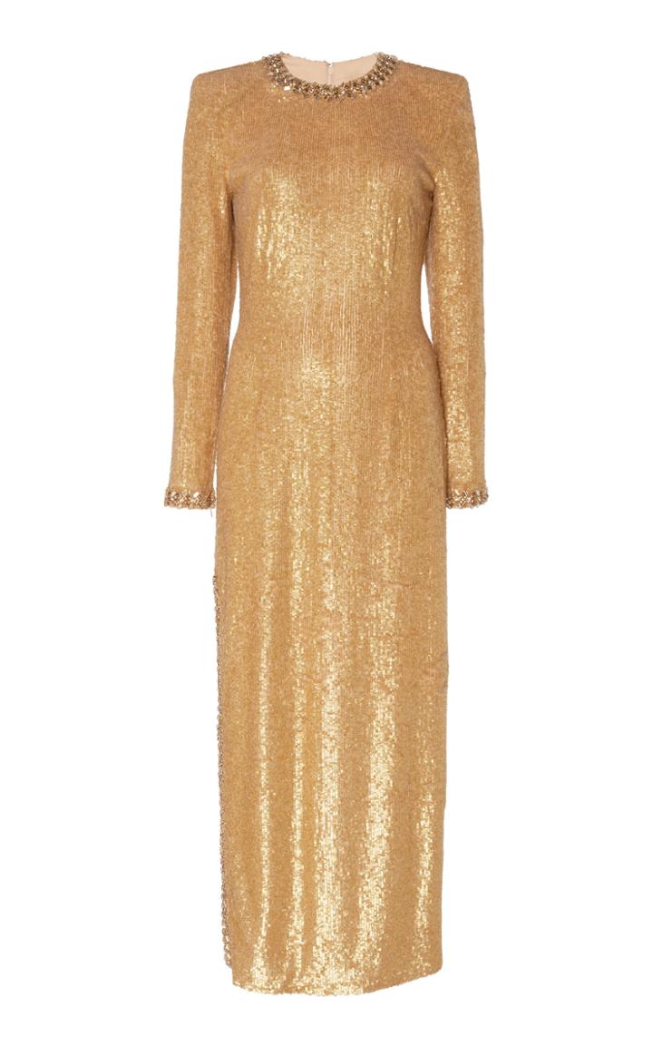 Ralph & Russo Sequined Embroidered Invisible Tulle Dress