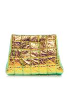 Moda Operandi A.w.a.k.e. Mode Large Square Quilted Metallic Clutch