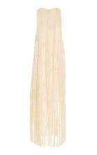 Marina Moscone Fringe Canvas Fil-coup Tunic