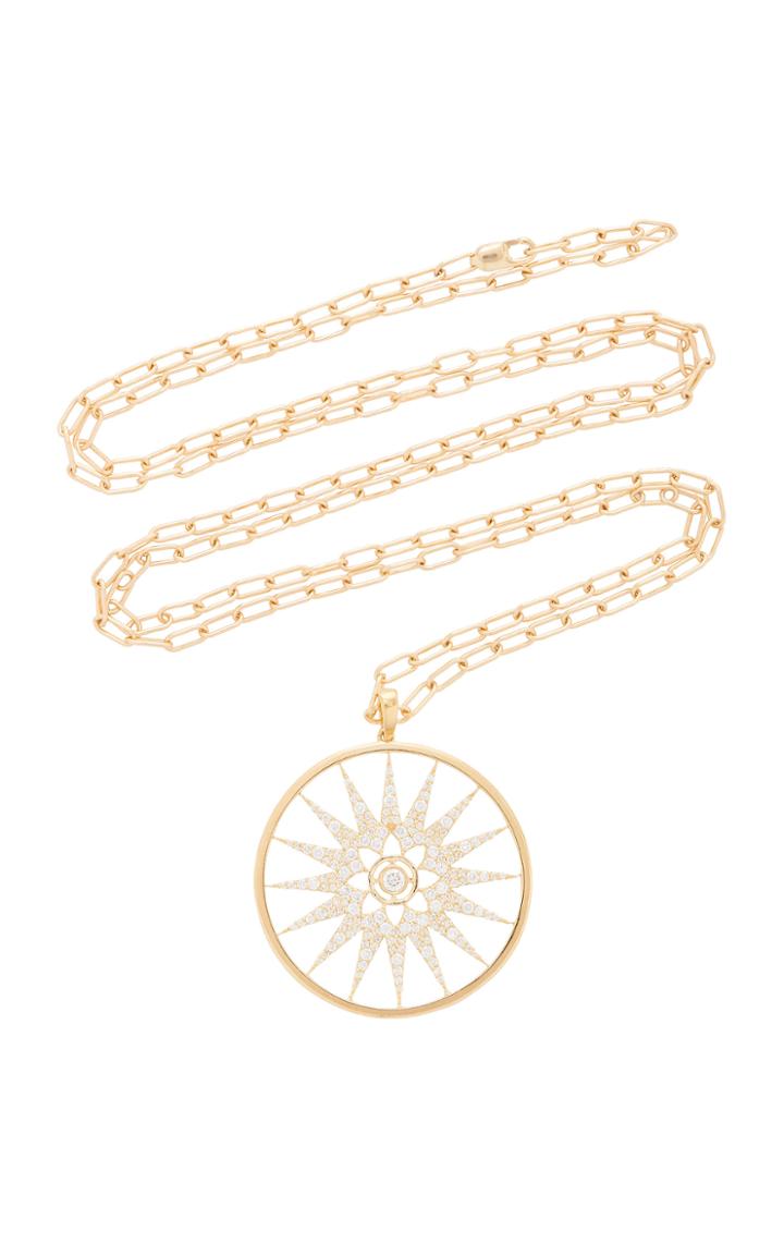 Ashley Mccormick Florence 18k Gold And Diamond Necklace