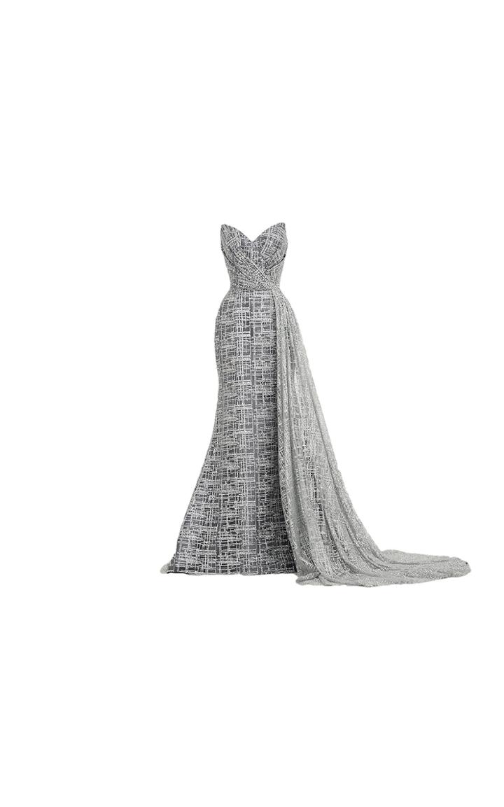 Mark Bumgarner Crystal Strapless Ballgown