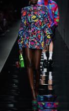 Moda Operandi Versace Balloon-sleeve Cady Dress