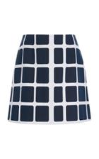 Paule Ka Mosaic Check Cotton-blend Skirt