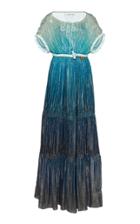 Moda Operandi Lanvin Blended Tiered Silk-blend Maxi Dress Size: 34