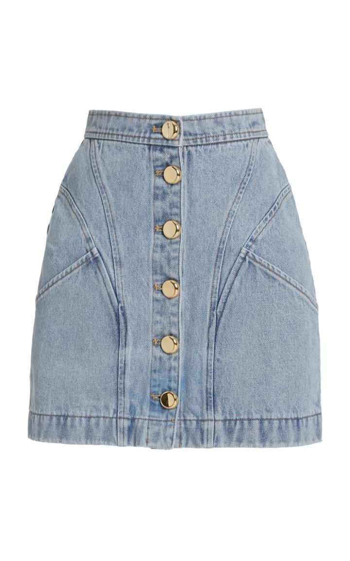 Moda Operandi Acler Florence Cotton Denim Mini Skirt