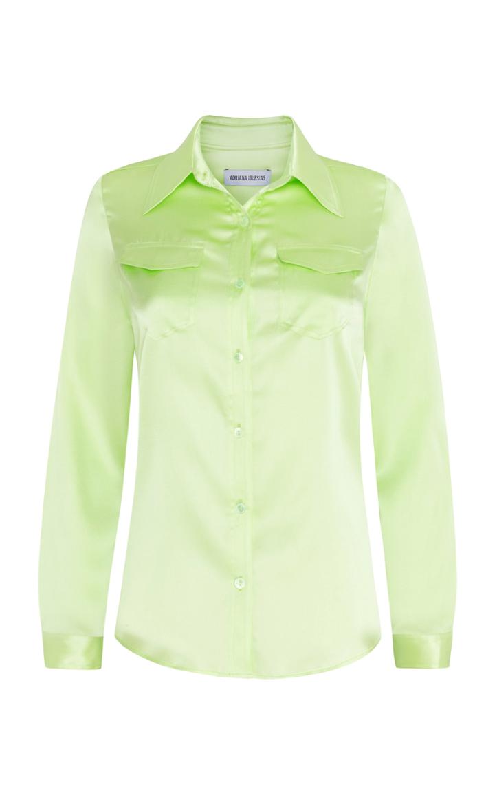 Adriana Iglesias Emilie Silk Satin Shirt