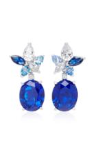Anabela Chan M'o Exclusive Sapphire Lily Earrings