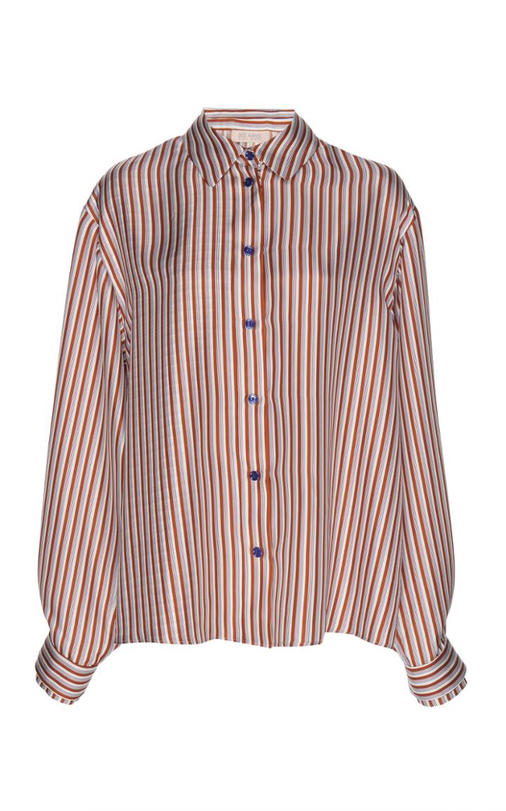 Dice Kayek Cinnamon Stripe Blouse