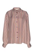 Dice Kayek Cinnamon Stripe Blouse