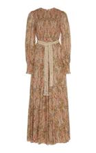 Zimmermann Printed Silk-chiffon Maxi Dress