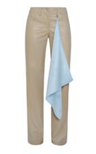 Moda Operandi Matriel Vegan Leather Straight-leg Handkerchief Pants