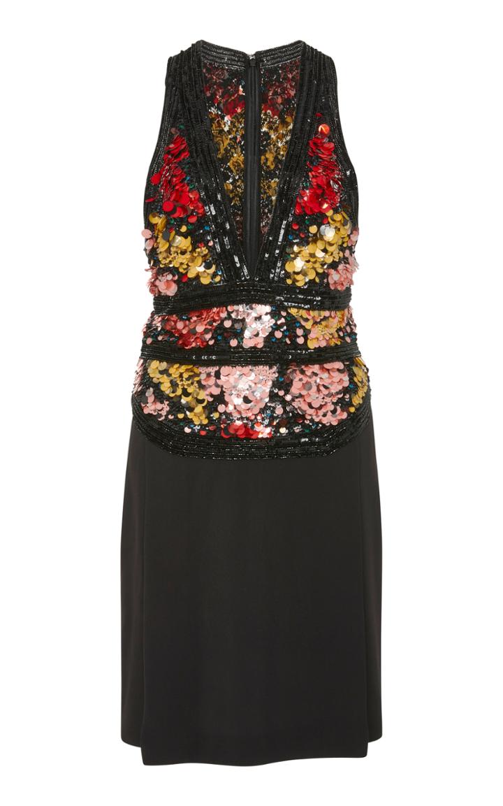 Elie Saab Embroidered Top Dress