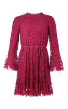 Needle & Thread Demetria Floral-embroidered Tulle Mini Dress Size: 6