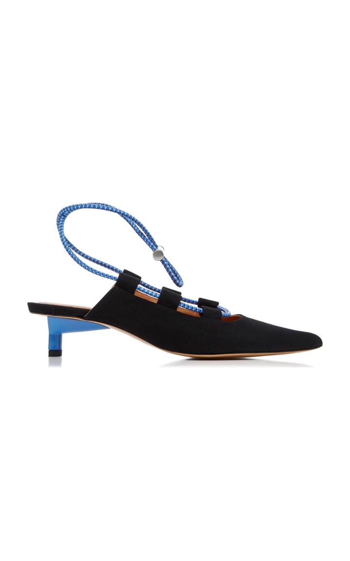 Ganni Agnes Suede Slingback Pumps