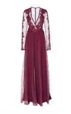 Zuhair Murad Lace And Macram Long Sleeve Gown