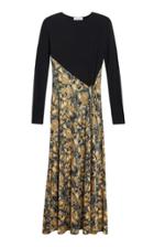 Moda Operandi Rodebjer Anglea Cutout Ribbed-knit And Crepe Midi Dress