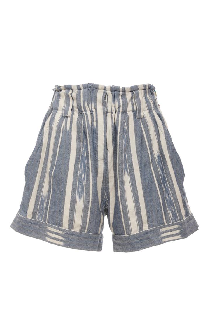 Warm Day Off Striped Short
