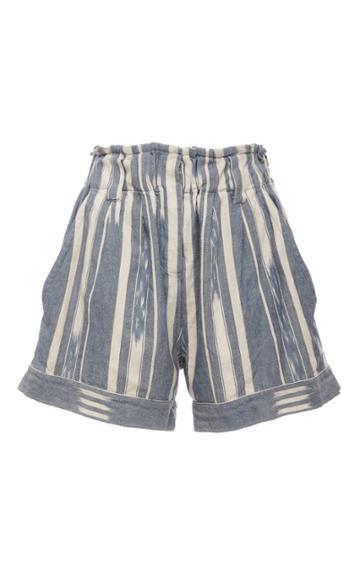 Warm Day Off Striped Short