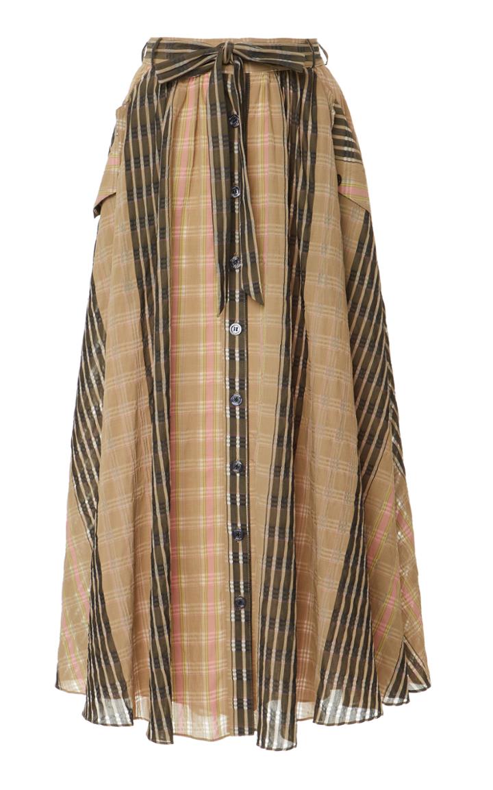 Temperley London Ruby Plaid Skirt