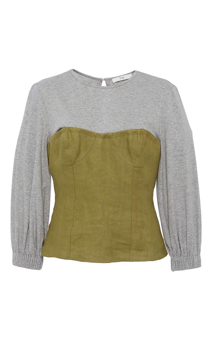 Tibi Peplum Corset Top