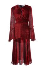 Prabal Gurung Long Sleeve Twist Dress With Keyhole