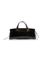 Rochas East West Shiny Leather Tote