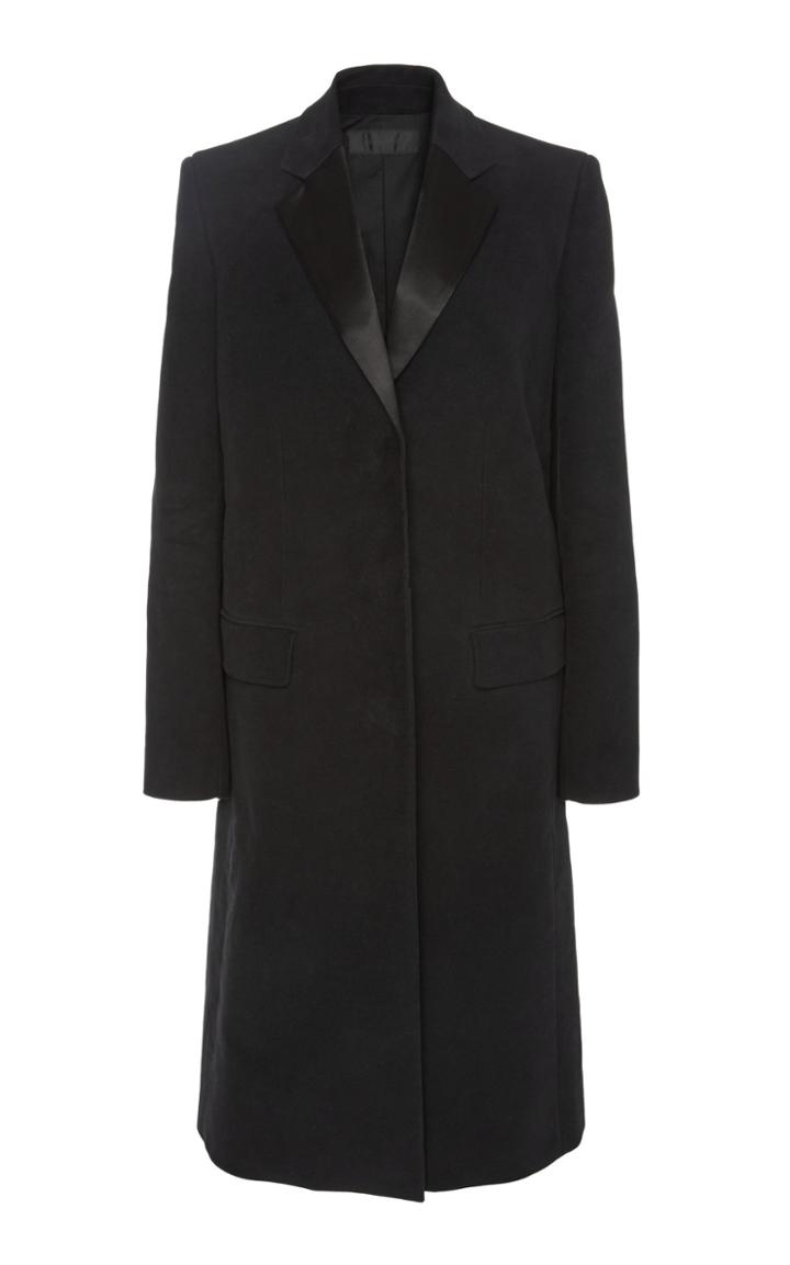 Helmut Lang Moleskin Cotton Tuxedo Coat