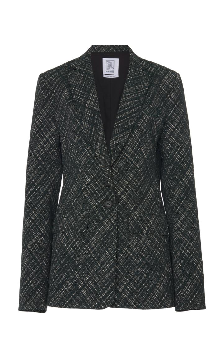 Rosie Assoulin Patterned Cotton-blend Blazer