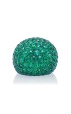 Busatti America Titanium And Emerald Ring