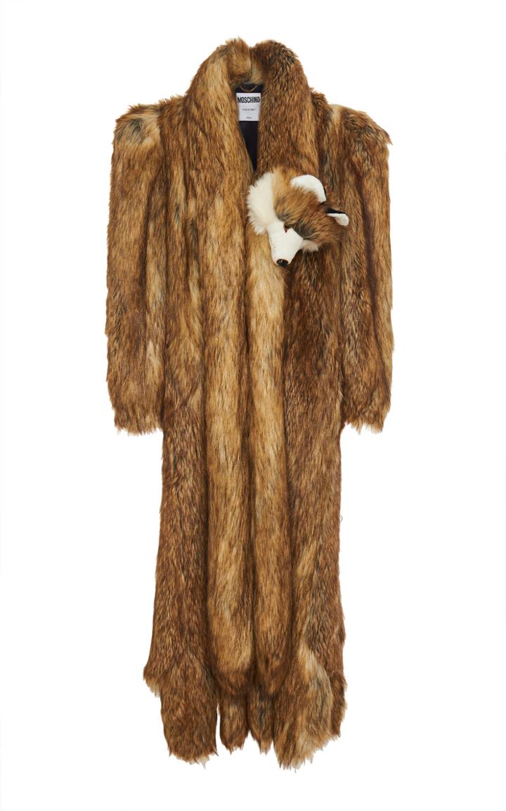 Moschino Faux Fur Full-length Coat