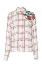 Patbo Embroidered Button Down Blouse