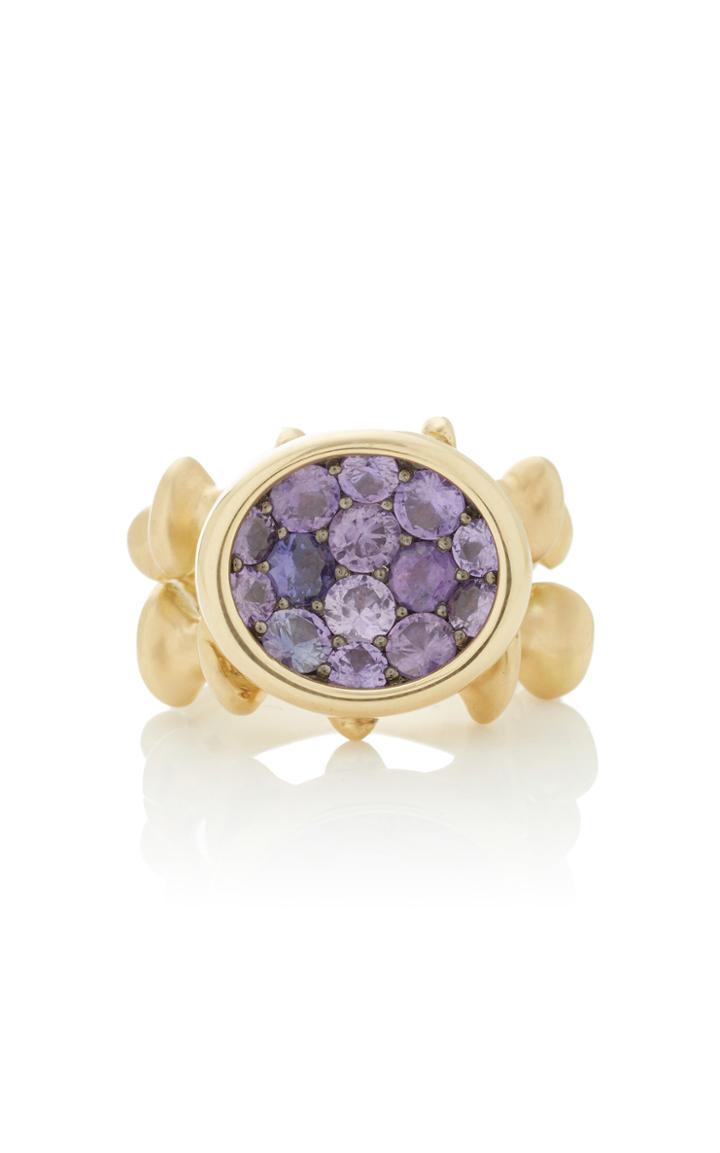Vram Chrona 18k Gold Sterling Silver And Sapphire Ring