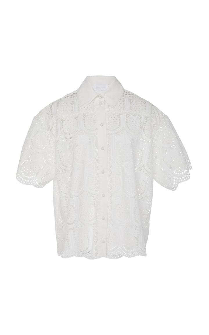 Zimmermann Wayfarer Embroidered Shirt