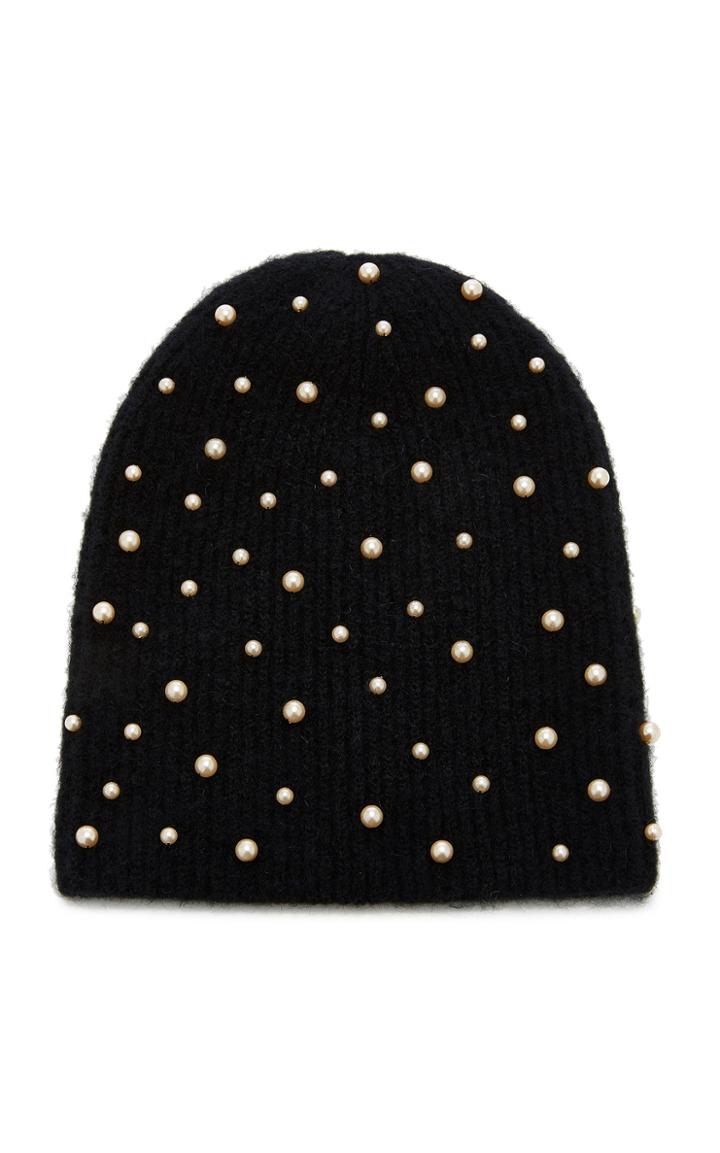 Jennifer Behr Coco Embellished Wool-blend Beanie