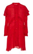 Chufy Huancayo Ruffled Broadcloth Mini Dress
