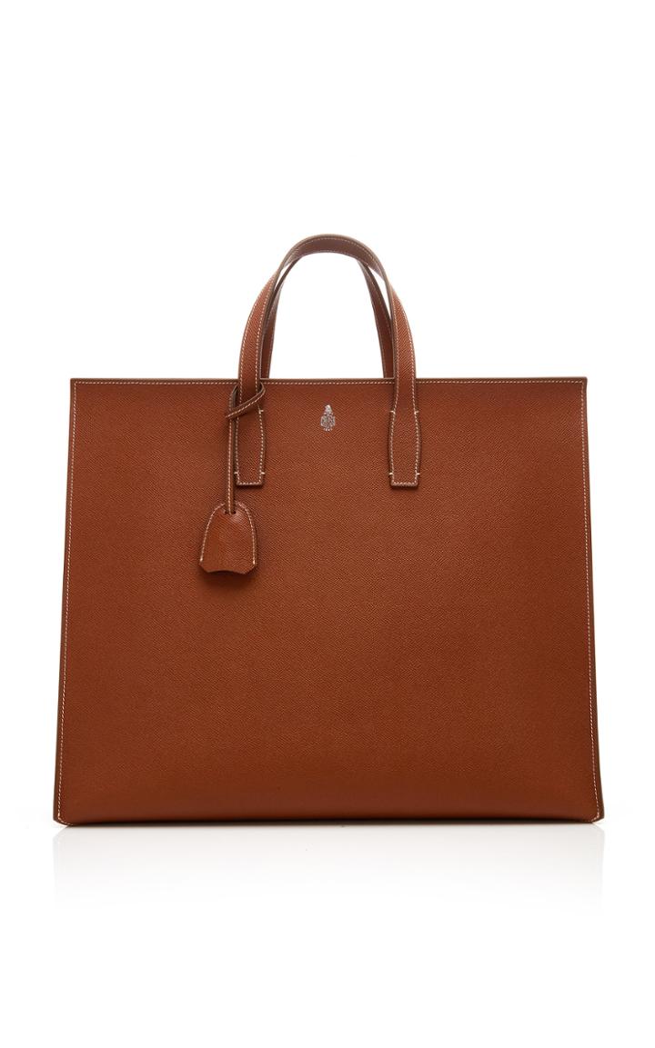 Mark Cross Fitzgerald Textured-leather Tote
