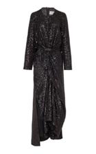 Preen By Thornton Bregazzi Farra Knotted Sequined Tulle Midi Dress