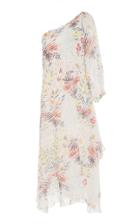 Roopa Kairav One Shoulder Printed Silk Dress