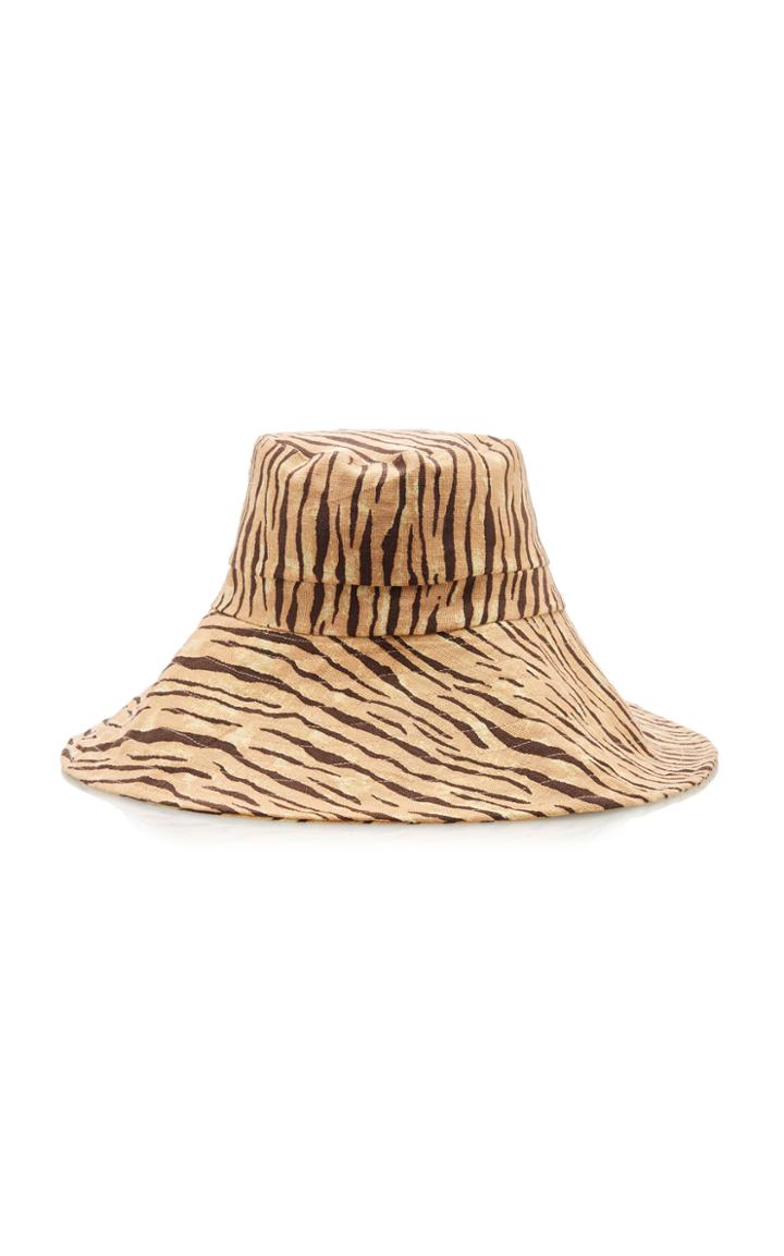 Faithfull The Brand Frederikke Printed Linen Bucket Hat