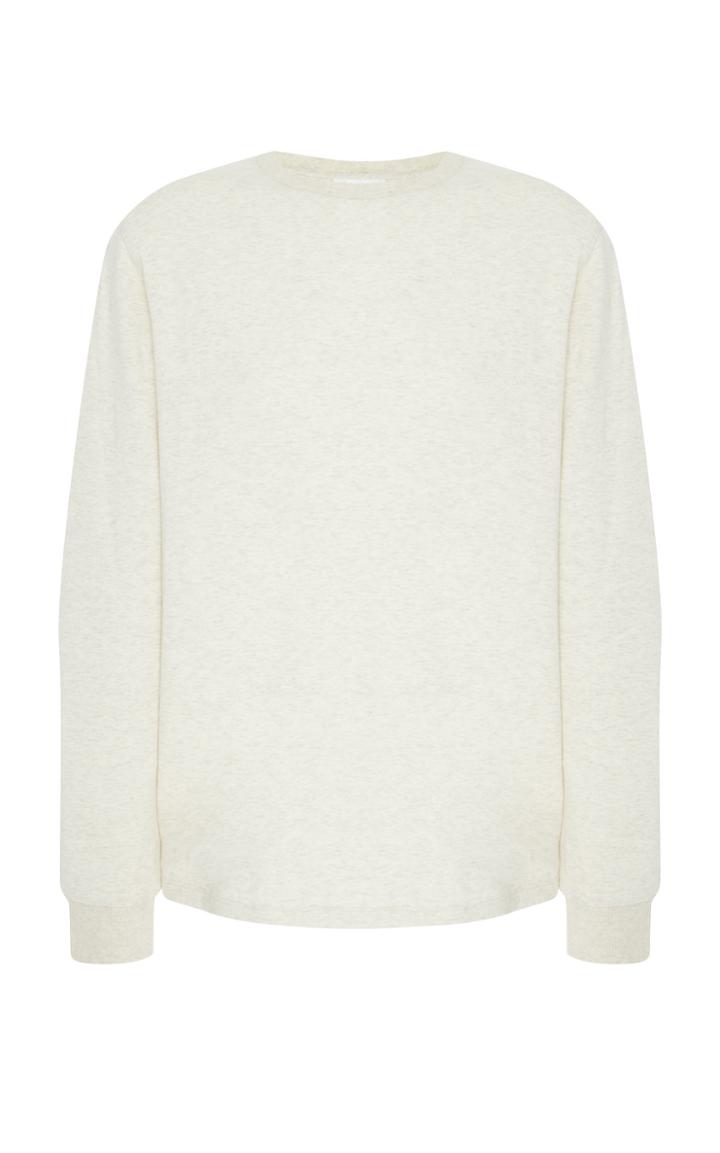 Frame Denim Heathered Cotton-jersey Sweatshirt