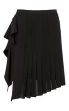 Versace Pleated Satin Skirt