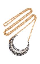 Mindi Mond One-of-a-kind Antique 14k Gold And Diamond Necklace