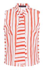 Martin Grant Bowtie Sleeveless Cotton Shirt